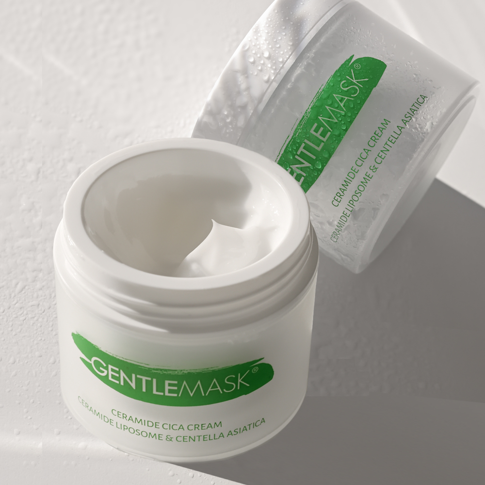 1+1 젠틀마스크 리포좀 세라마이드 시카 재생 크림 (피부과 점뺀후 판테놀 병풀 수분 크림)