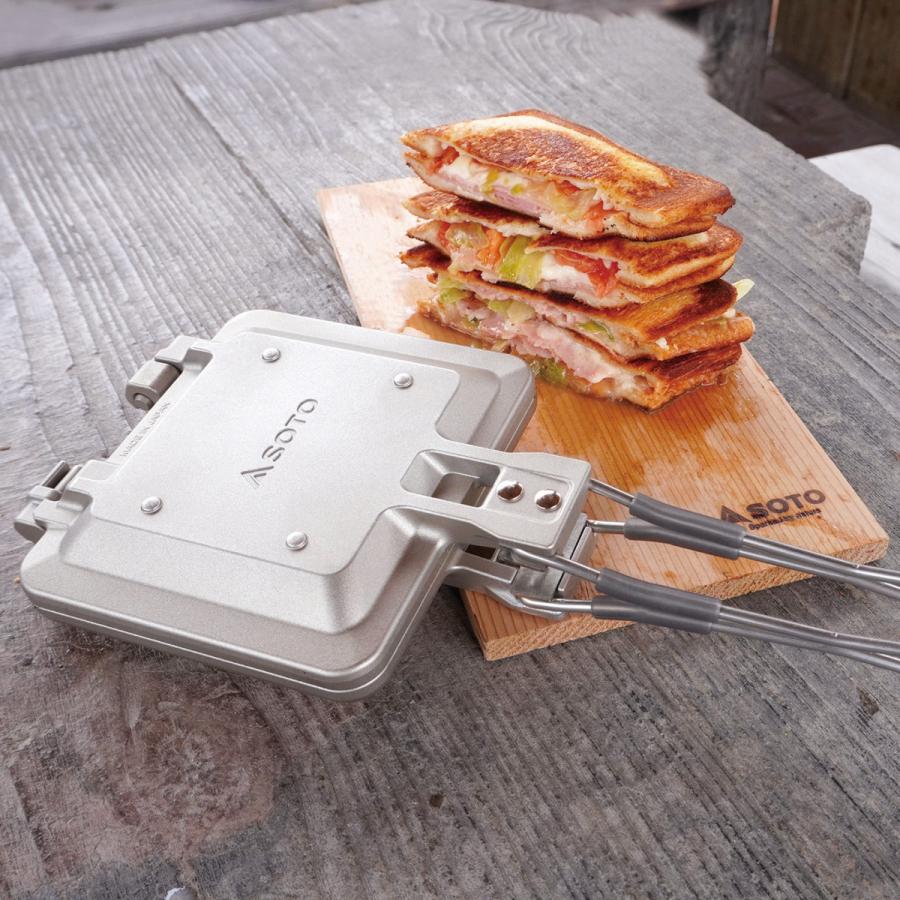 SOTO 소토 미니멀 핫 샌드위치 메이커 캠핑 토스트 쿠커 양면팬