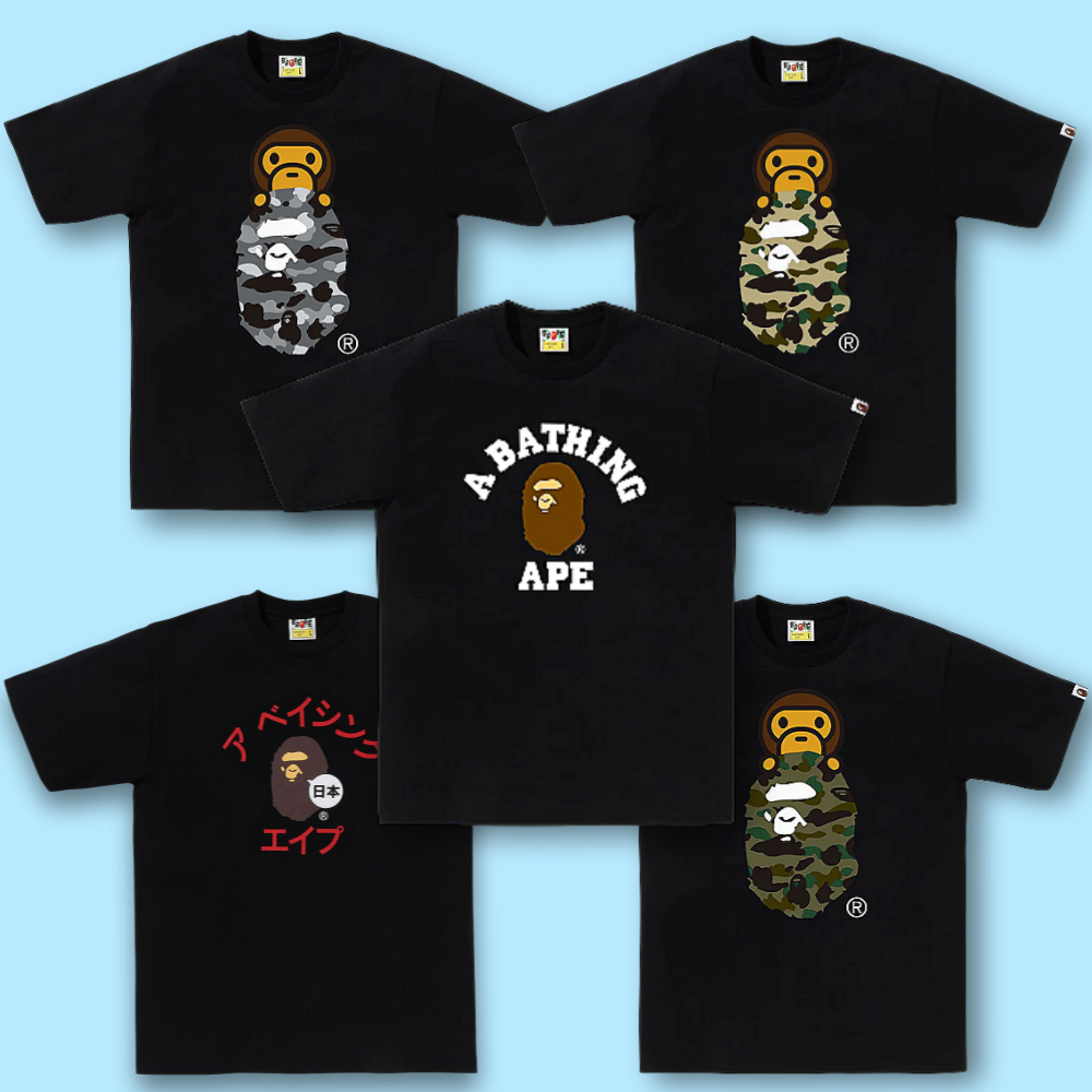 베이프 반팔티, 베이프 모음전, BAPE 반팔티 후기, 컬리지 티셔츠, 마일로 티셔츠, 카모 티셔츠