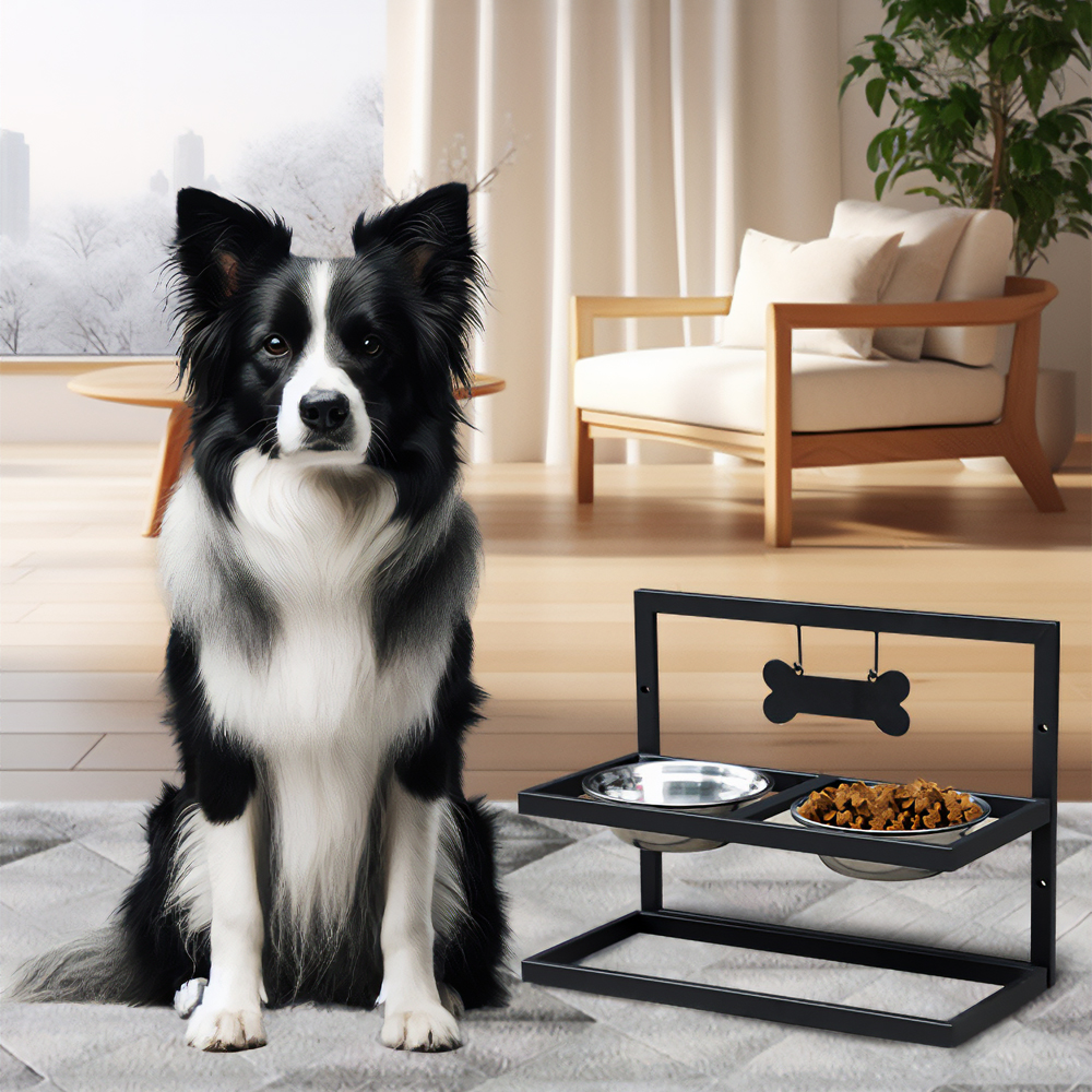 대형견 밥 그릇 강아지 식탁 애견 사료 식기 높이조절