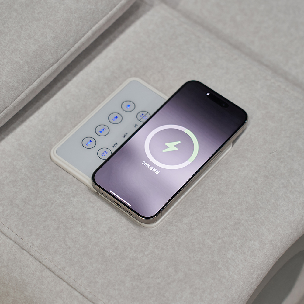 페다 무비 풀옵션형 모션 무빙 슬라이딩 리클라이너 아쿠아텍스 패브릭 소파 크림, 4인용