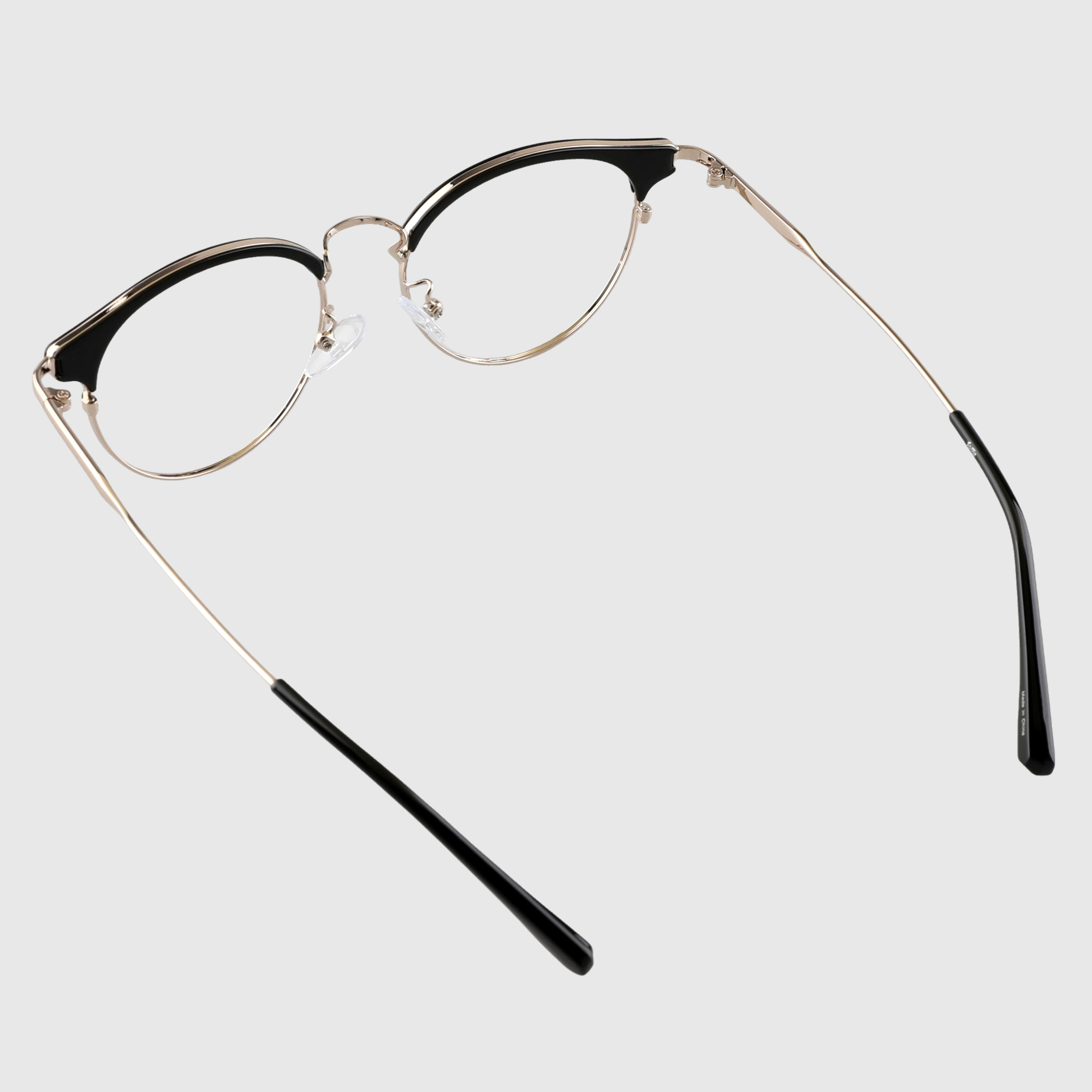 가벼운 반뿔테 블루라이트차단 하금테 안경 원형 반테