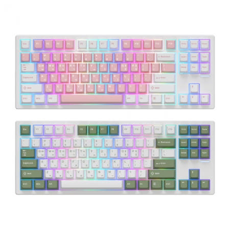 COX CSK88 VIA 실리콘 사운드 뎀퍼 유무선 기계식 그린, 핑크 (페블축)