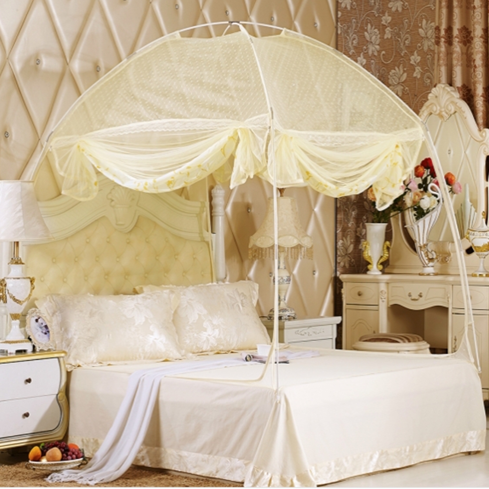 원터치 모기장텐트 1인용 싱글 사각모기장 바닥일체 4면개방