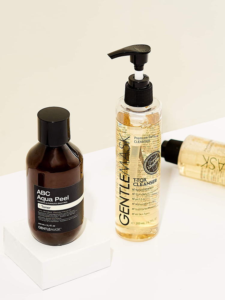 [3종세트] 젠틀마스크 약산성 폼클렌징 200ml + 모공 각질 토너 200ml + 세라마이드 시카 크림 50ml - 상세 이미지 3