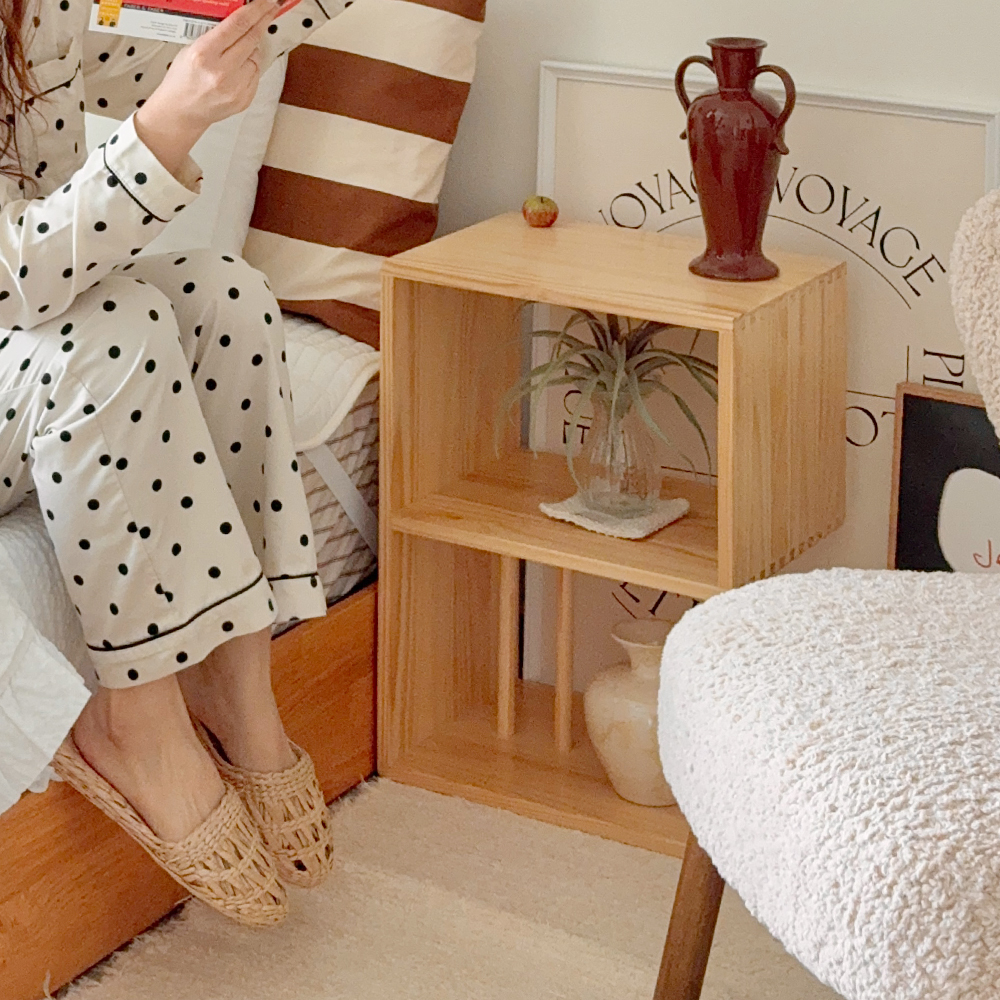모던 우드 사이드 테이블 협탁 침대 감성 인테리어