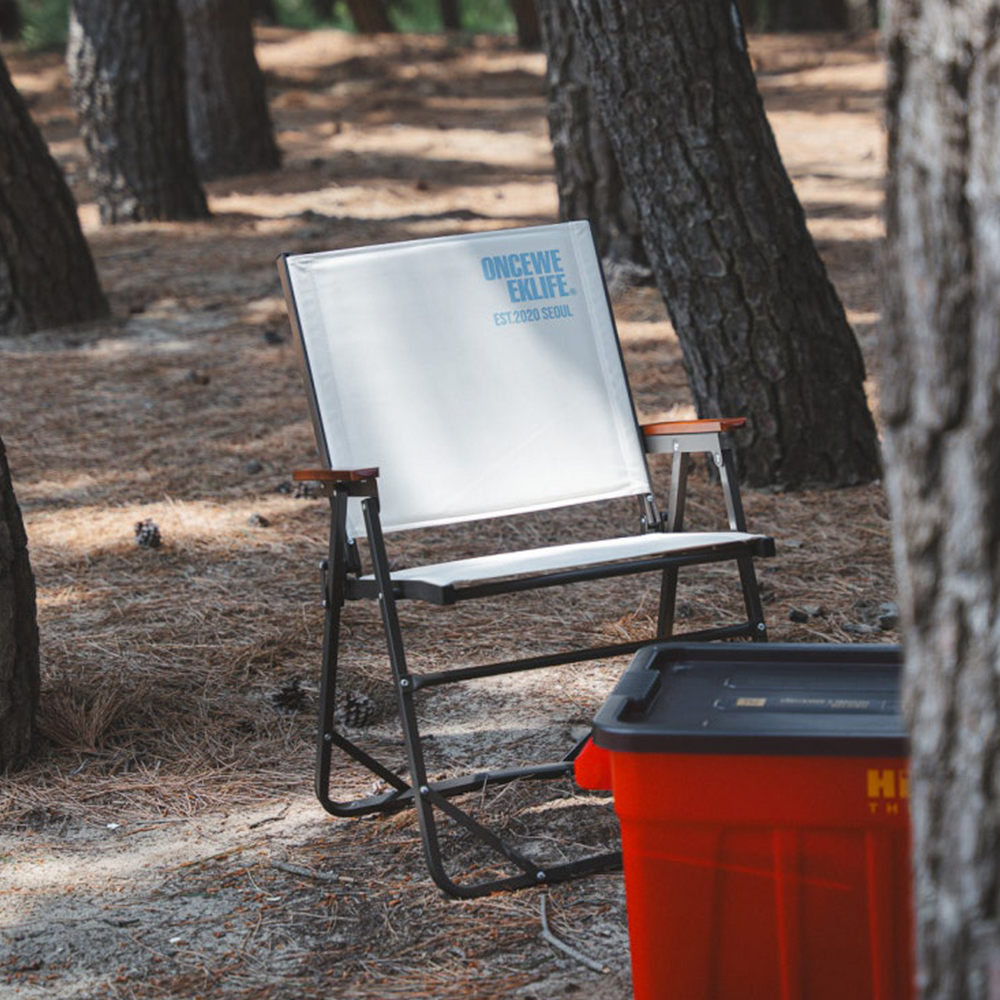 원스위크라이프 컴피 폴딩 체어 1+1 L, 아이보리, 2개