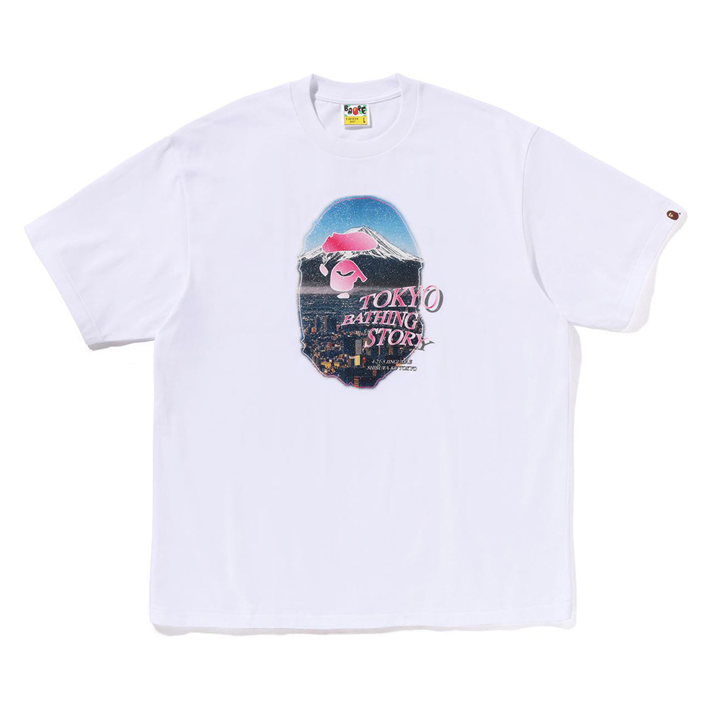 베이프 반팔티 CITYSCAPE APE HEAD RELAXED FIT TEE 1L30-110-336 - 상품 이미지