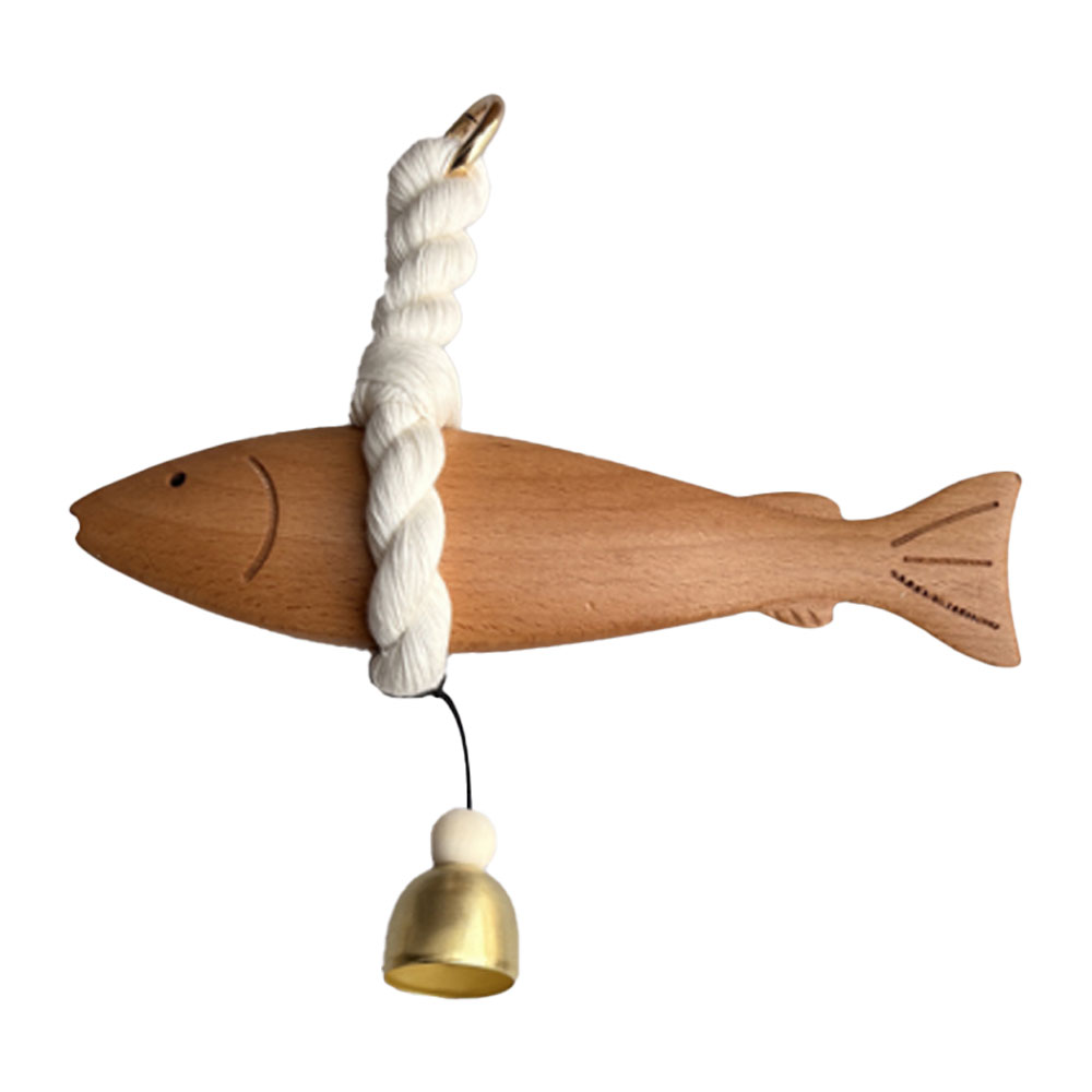 액막이 명태 우드 도어벨 현관 풍경 종 개업 이사 외국인 선물 M