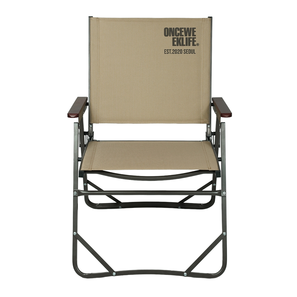 원스위크라이프 컴피 폴딩 체어 1+1 L, 베이지, 2개
