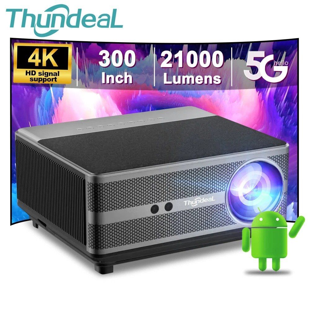 빔프로젝터 21000루멘 LED 4K 스마트 오토포커스 안드로이드 홈시어터 - 상품 이미지