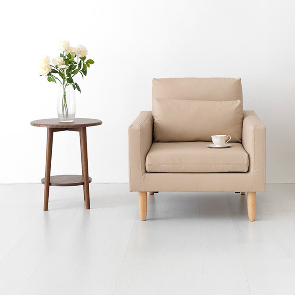 네르센 소파 1인 BC016 브라운 9900.4130