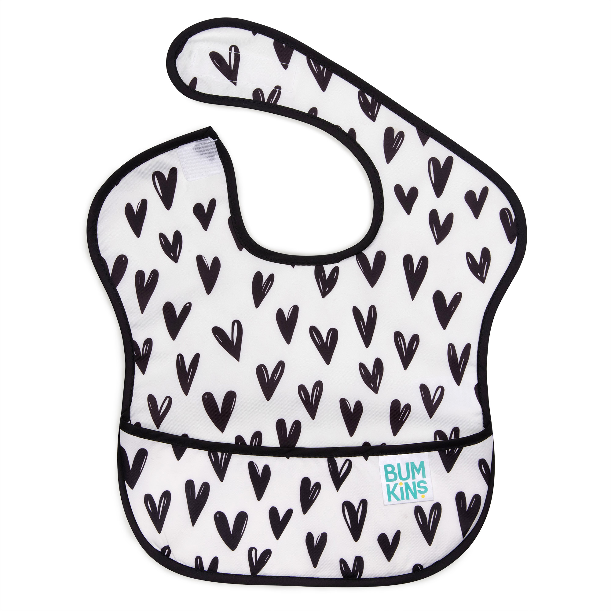 [범킨스] 초기 신생아 아기 방수 자기주도 범킨스 이유식 턱받이 하트