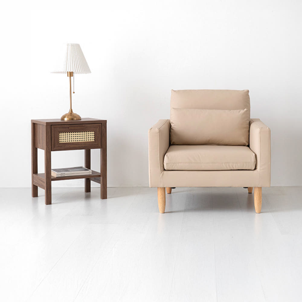 네르센 소파 1인 BC016 브라운 9900.4130