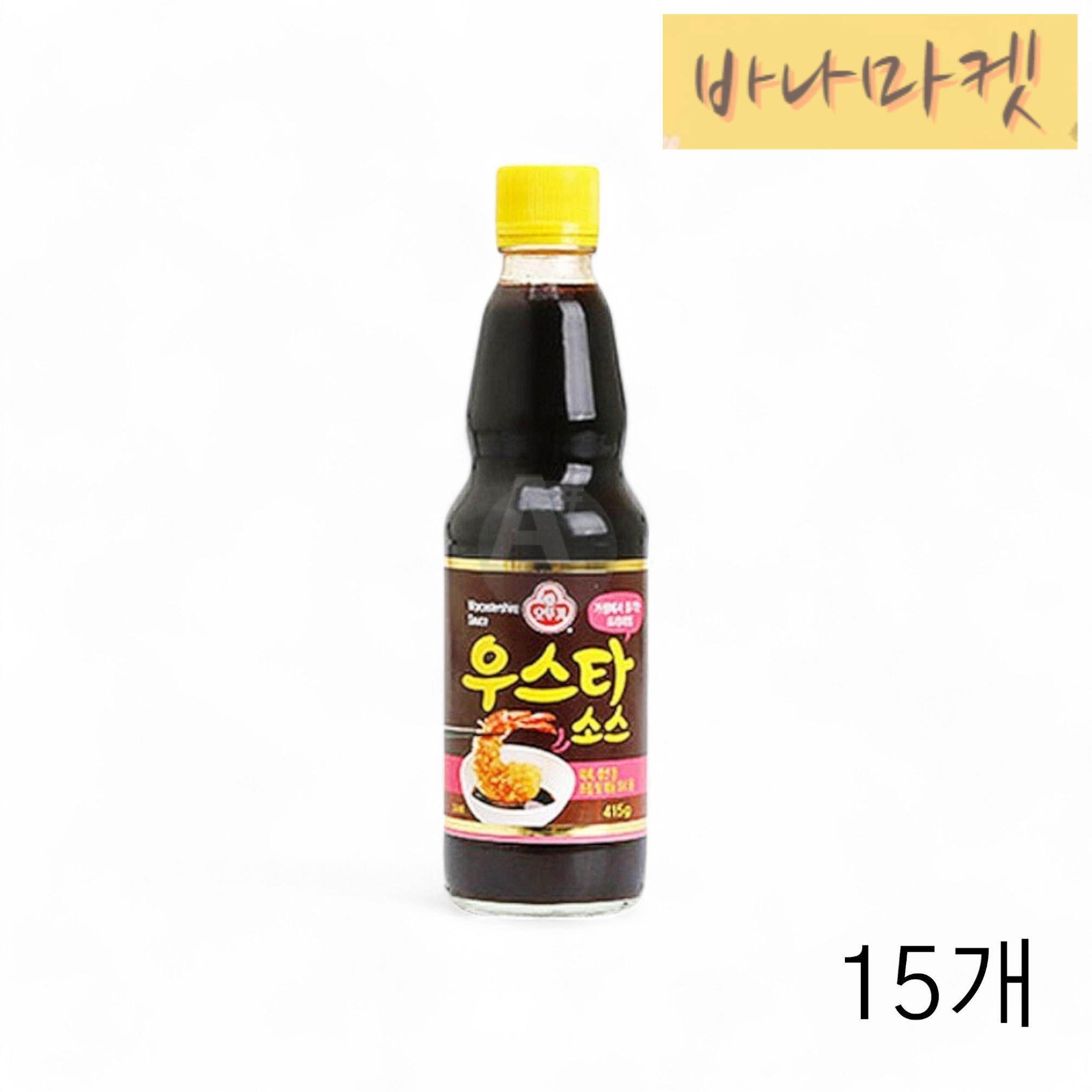 우스터 소스 15개 스테이크 양념 소스 조미료 415g 소스 : 십사바나