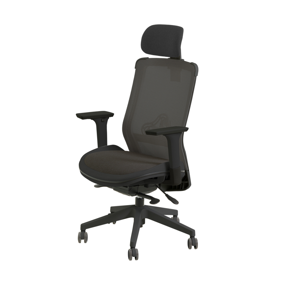 피치트렌디 S300 사무용 의자 사무실 편한 컴퓨터 학생 책상 의자 블랙-블랙