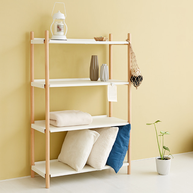 GRUET 선반 905 넓은 905x380x1351mm, 4단, 화이트 8399.2321 - 상세 이미지 4