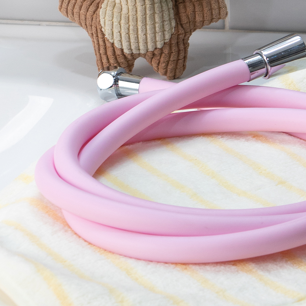 해피달링 코튼캔디 욕실 샤워기 물때 꼬임 방지 pvc 샤워 호스 2m 5color - 상세 이미지 2