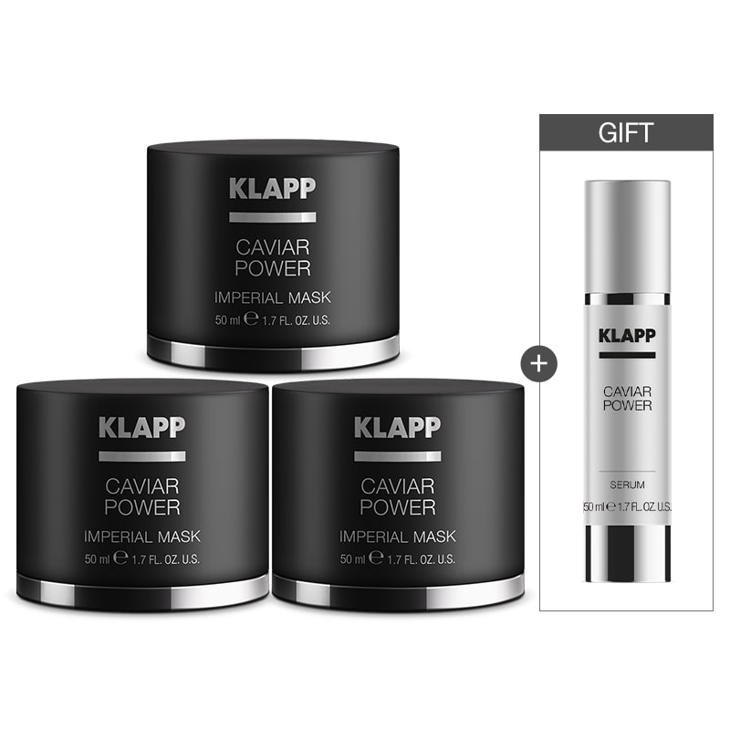 [매니아] 클랍 캐비어 파워 임페리얼 마스크 3개 (+증정 캐비어 파워 세럼 50ml 1개 사용 기한 25.11) : 클랍코리아
