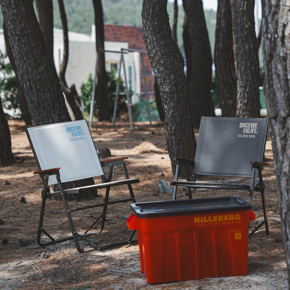 원스위크라이프 컴피 폴딩 체어 1+1 L, 아이보리, 2개