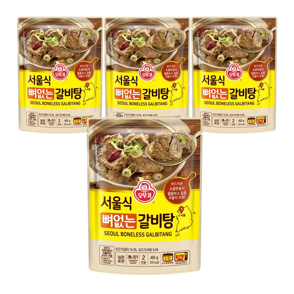 오뚜기 서울식 뼈없는 갈비탕 450g 4개 - 상품 이미지