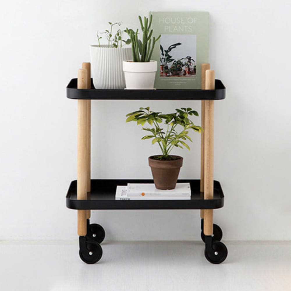 GRUET 트롤리 2단 블랙 6344.0728