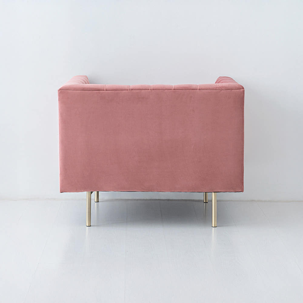 네르센 벨벳소파 1인 HN022B 핑크 6513.6896, 1인용