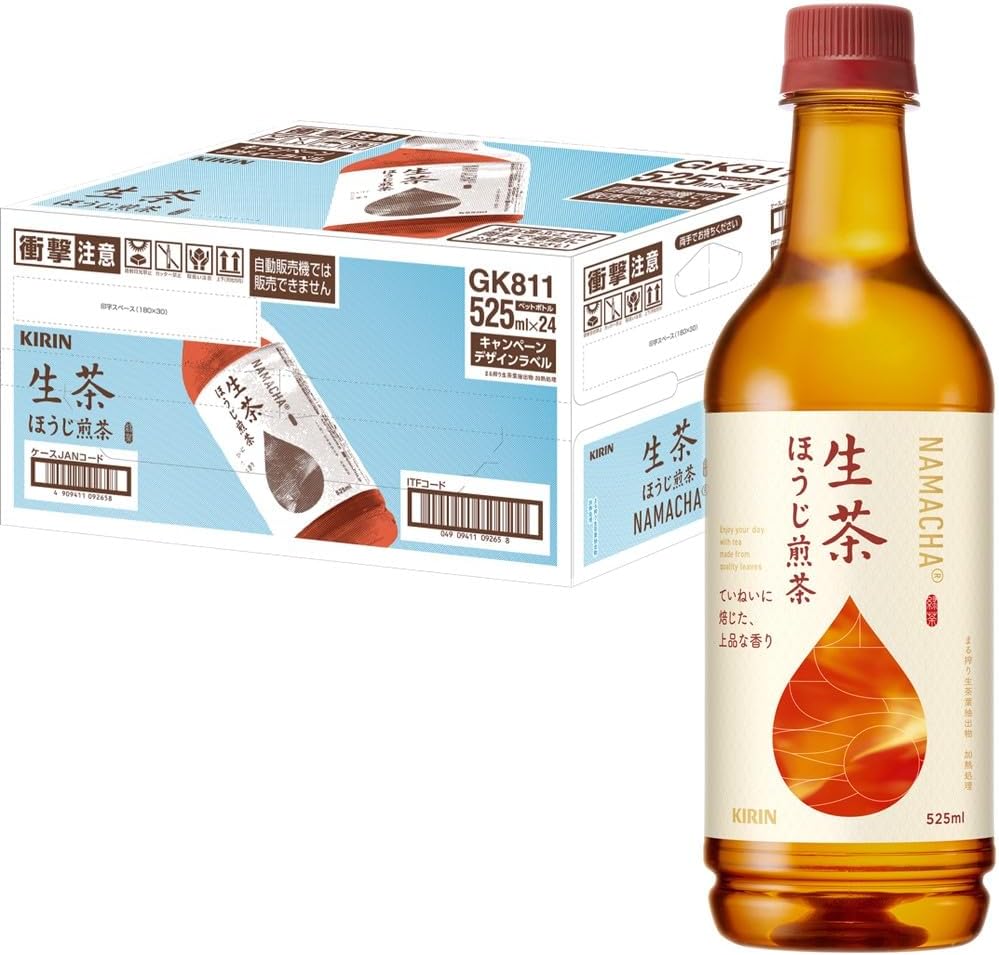 기린 나마차 호지차 525ml 24개세트 일본 음료수