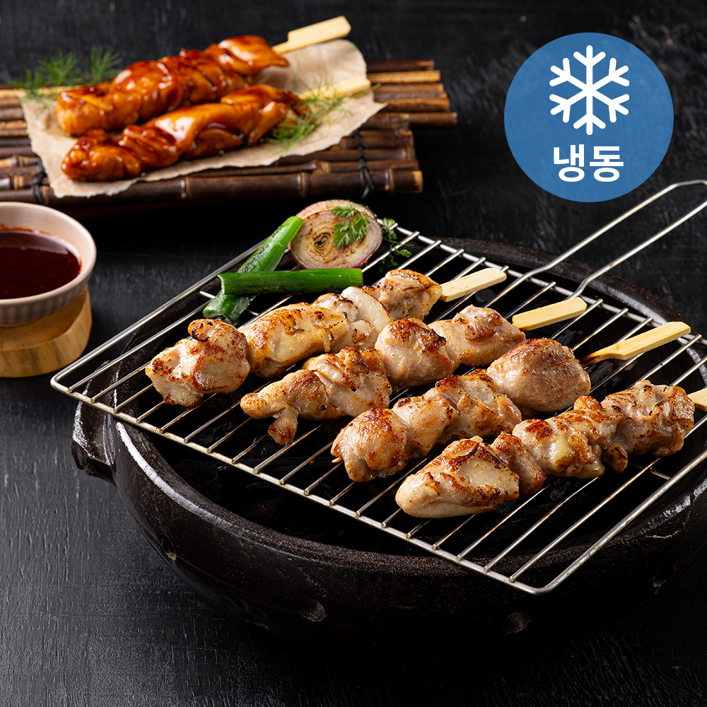 고급진 순살 닭꼬치 740g 바베큐소스 포함 (냉동)