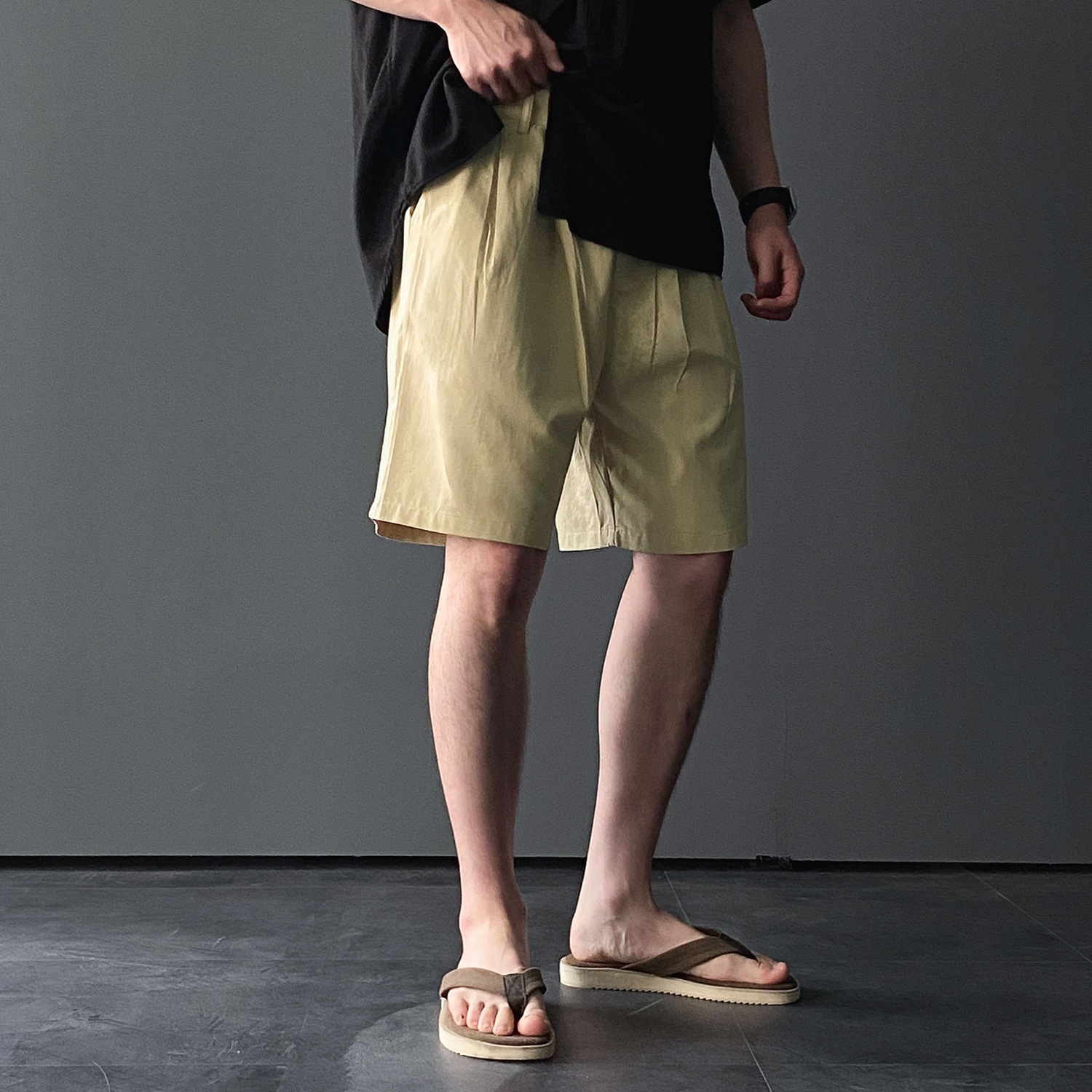 남자버뮤다팬츠 치노팬츠 남자흰바지 백바지 - 상세 이미지 3