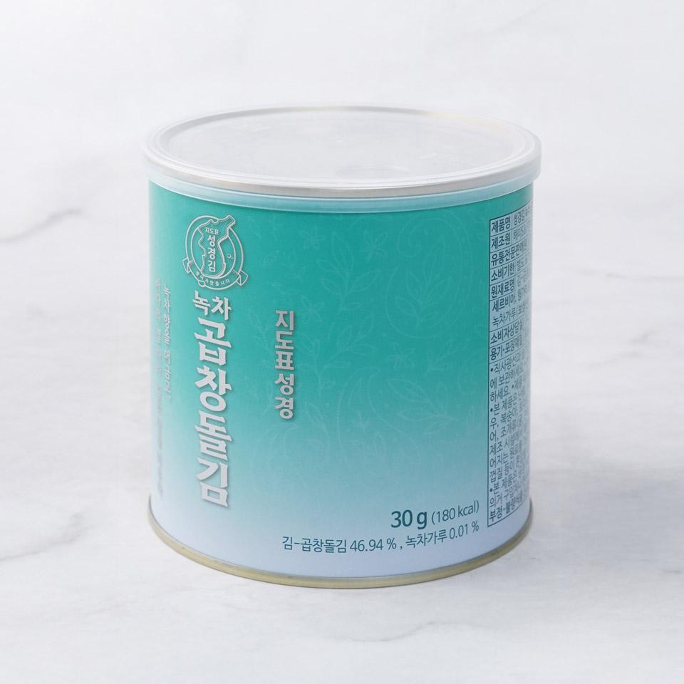 메가마트 성경 녹차 곱창김(캔) 30g(56매) - 상세 이미지 2