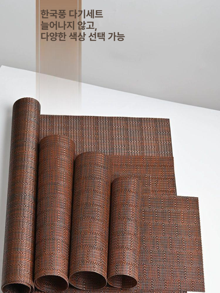 방수 대나무 트레이 방수트레이 대나무트레이 다기세트 전통다기 차도구 티트레이 다도용품 갈색 홍차 매트 30x20cm - 상세 이미지 4