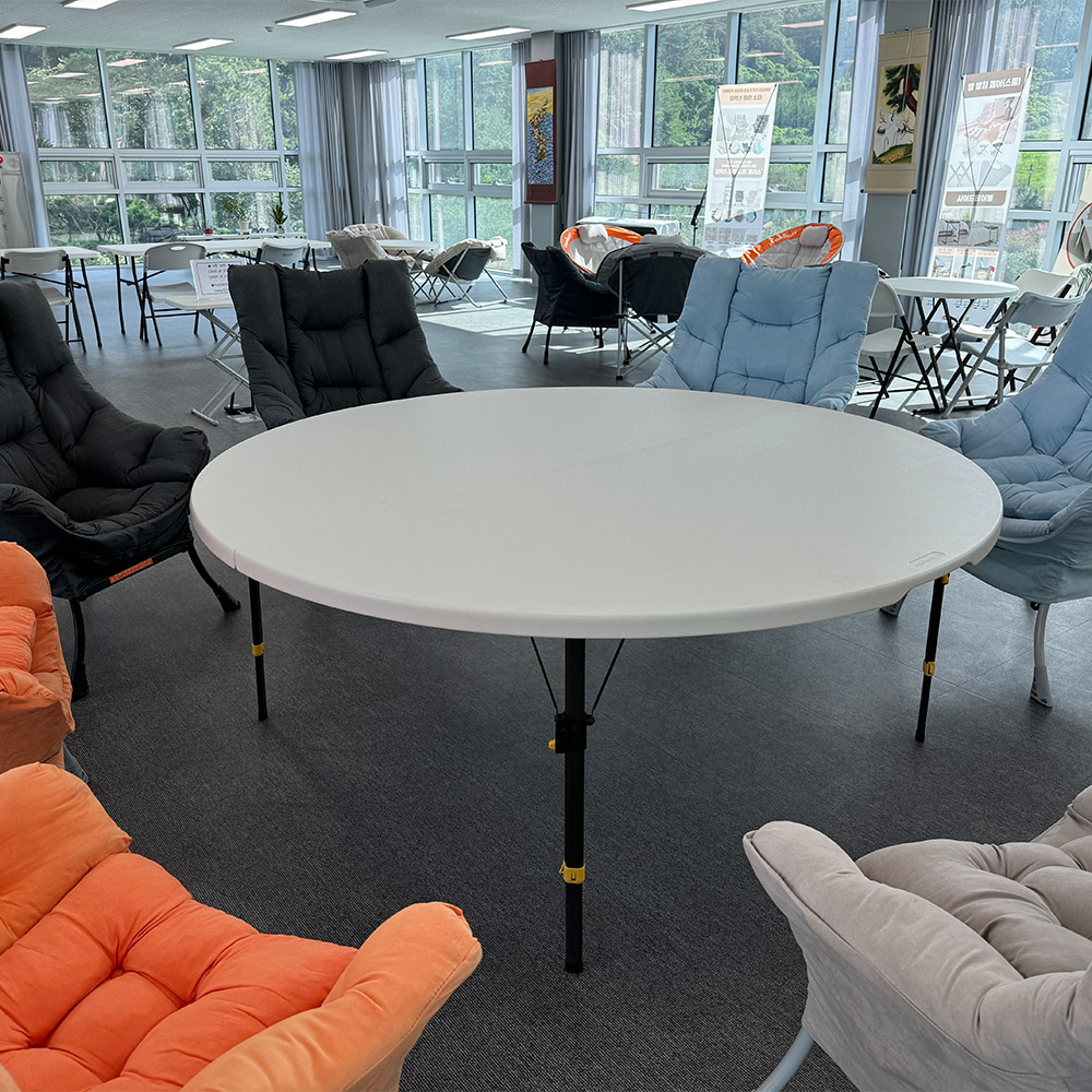 브로몰딩 원형 테이블 접이식 야외테이블 식탁 카페 행사용 1820