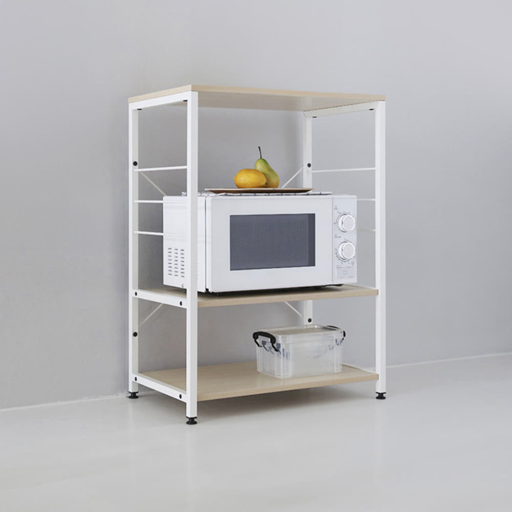 MOBLAC 선반 600830 블랙 600x390x890mm, 3단, 3846.8797 - 상세 이미지 3