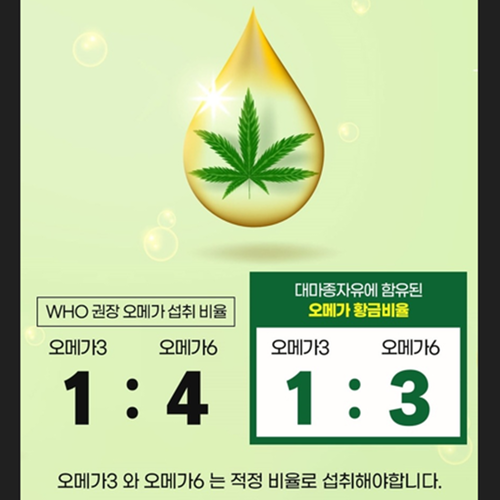 헬씨허그 프리미엄 식물성 대마종자유 100% 60캡슐 3박스 6개월 햄프씨드 오일 효능 - 상세 이미지 3