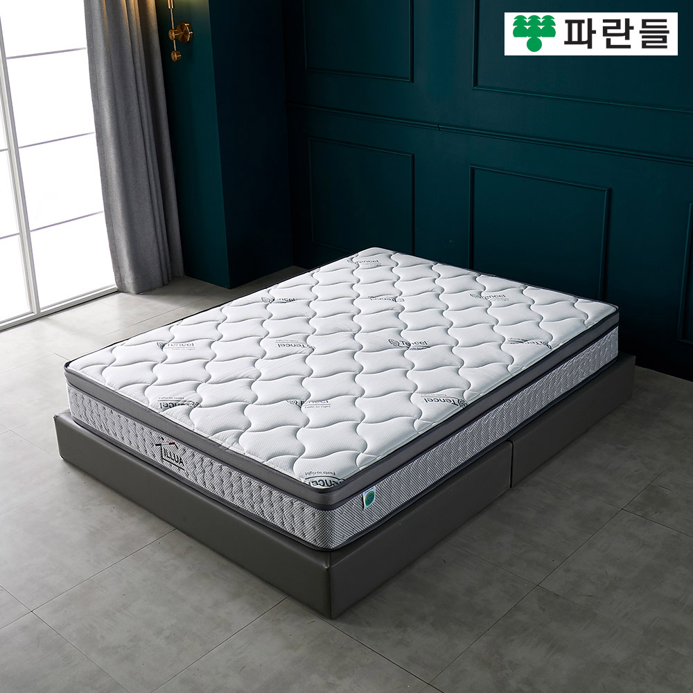 파란들 illua 화이트텐셀원단 24T 더블(D) 본넬스프링 매트리스