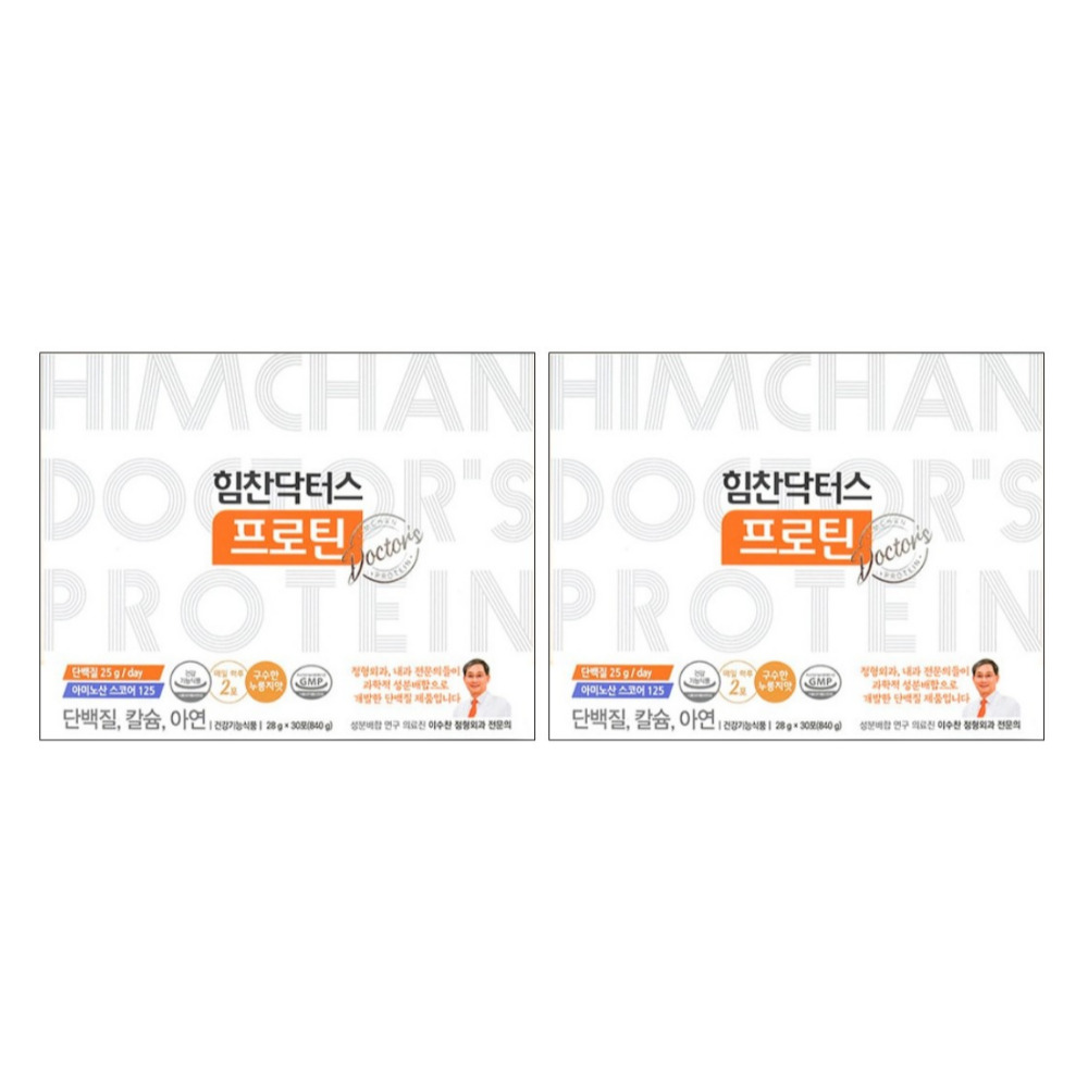 힘찬닥터스 프로틴 분리유 단백질 분리대두 살찌는 근력 보충 28g 누룽지맛, 30포, 2개 - 상품 이미지