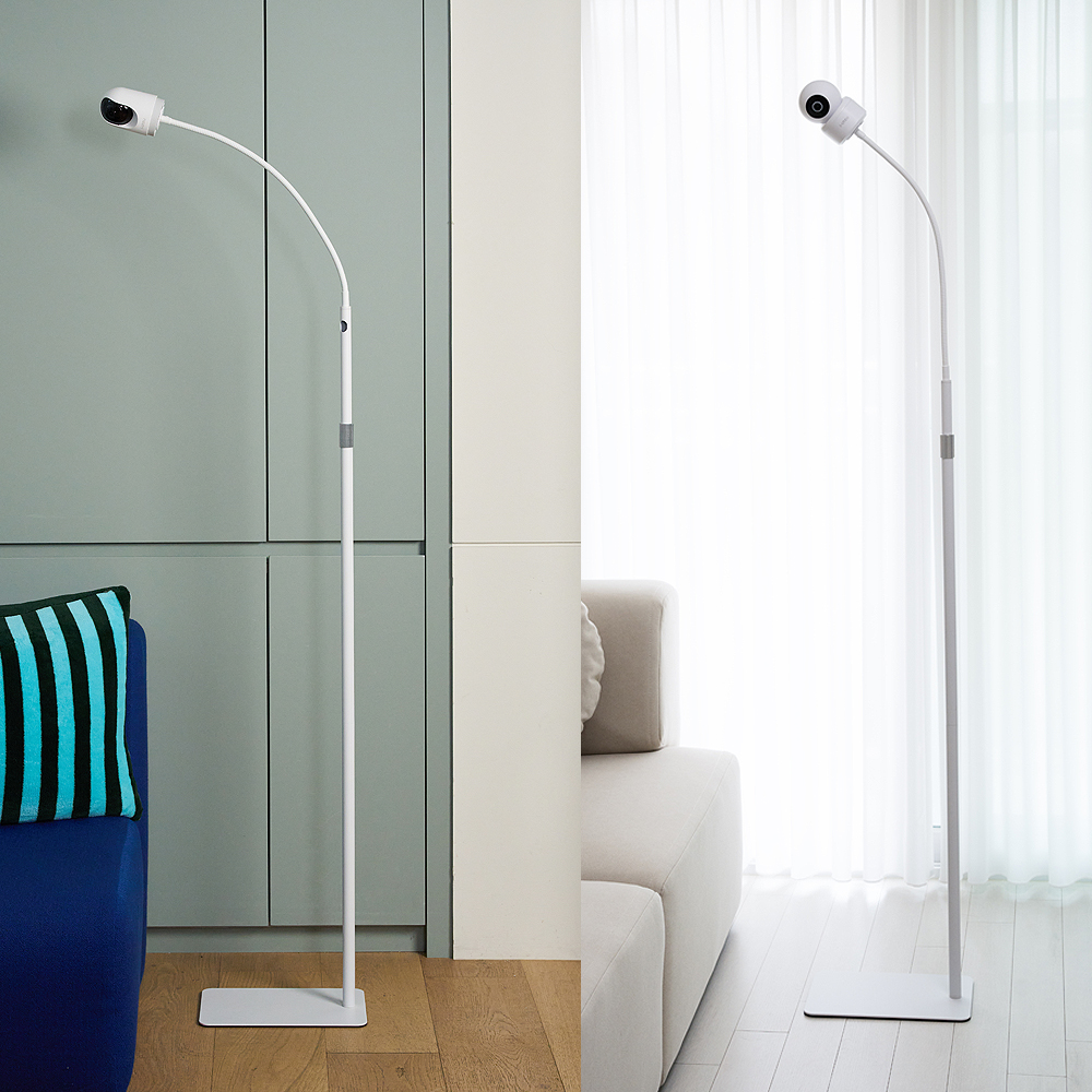 홈캠거치대 베이비캠 펫캠 무타공 스탠드 헤이홈 타포 티피링크 이글루캠 샤오미 호환 제품 이미지