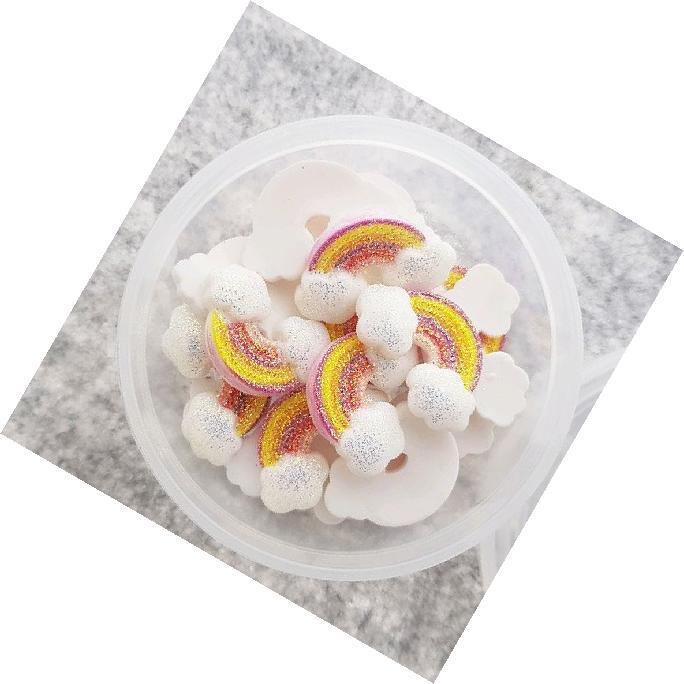 15개입 무지개구름파츠 슬라임재료 슬라임꾸미기 DIY수업용