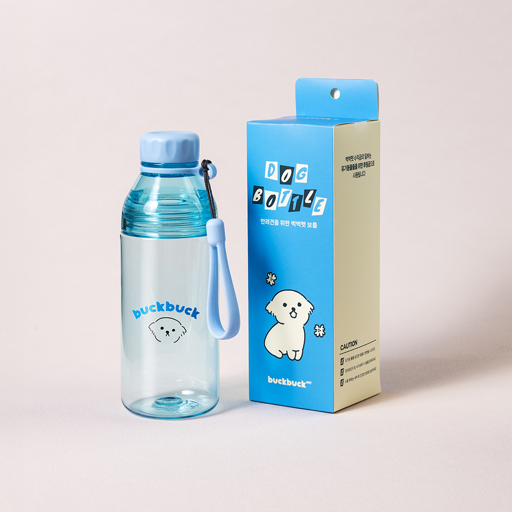 벅벅 휴대용 물통 강아지물병 강아지텀블러