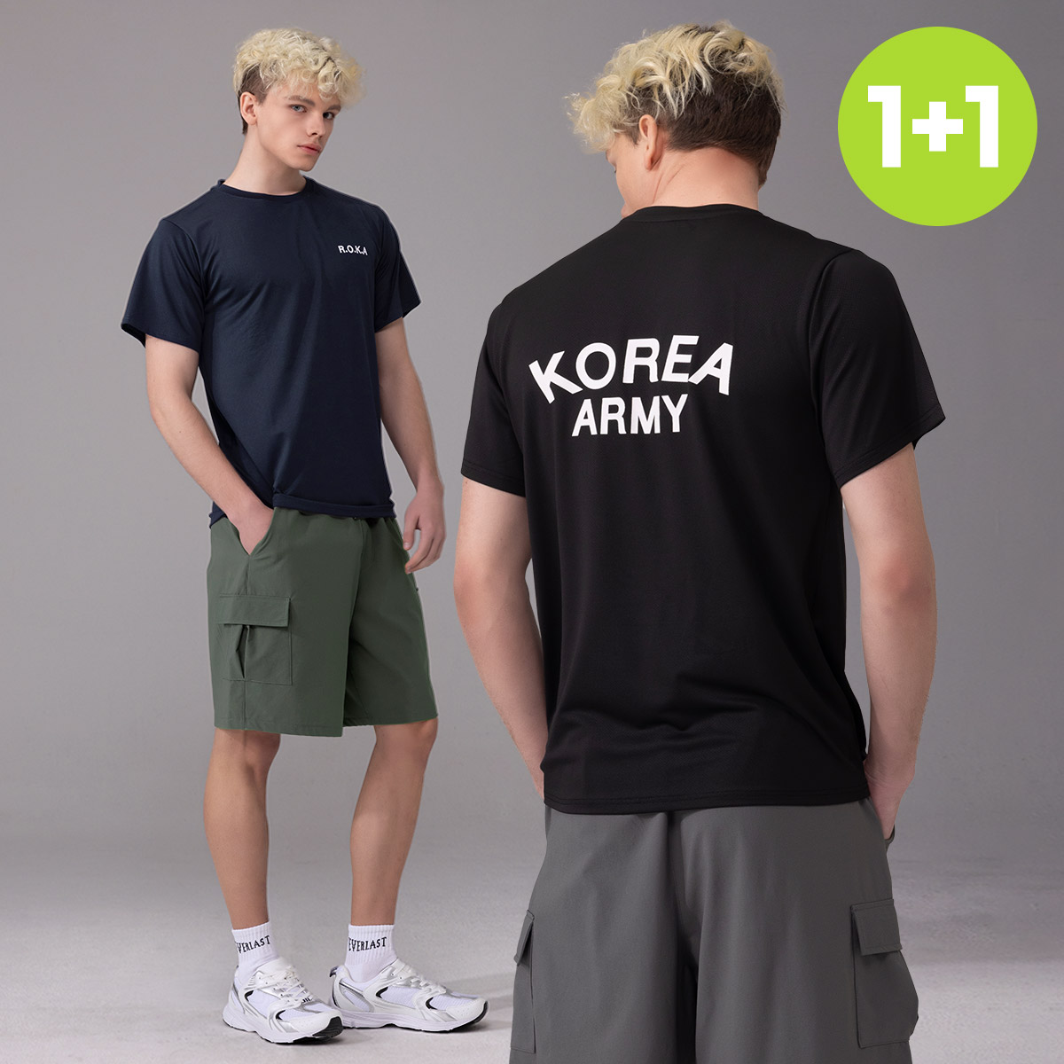 ROKA 로카티 + 에버라스트 남자 4.5부 카고팬츠 - 상품 이미지