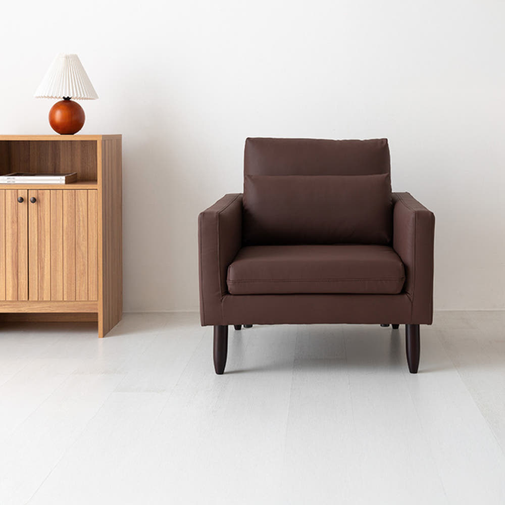 네르센 소파 1인 BC016 브라운 9900.4130