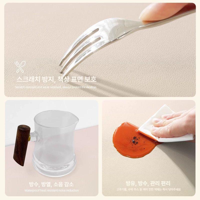 데스크매트 방수 단색 사무실 책상커버 깔개 매트 쿠션 1.딸기 아이스크림 - 상세 이미지 3