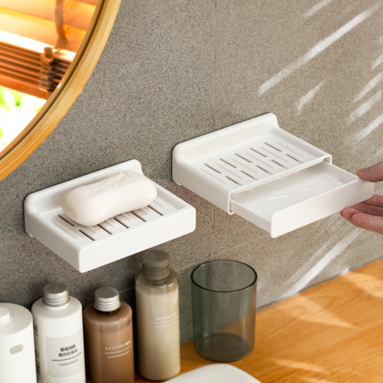 무타공 비누 보관함 받침대 설거지 빨래 세수비누통 케이스 거치대 물빠짐 트레이
