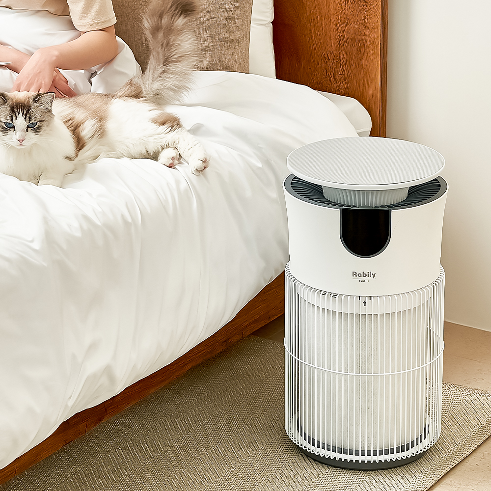 브라비 펫 전용 공기청정기 반려동물 냄새·털 제거 HEPA 3단계 필터 UVC 살균 음이온