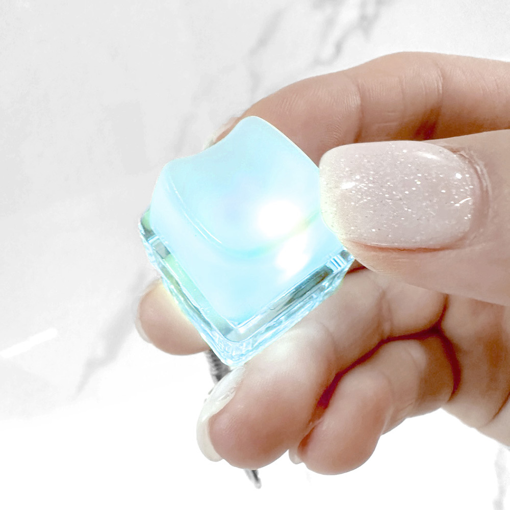 키캡키링 고양이 MAO 귀여운 열쇠고리 굿즈 제작 커스텀 화이트 키보드키링 led