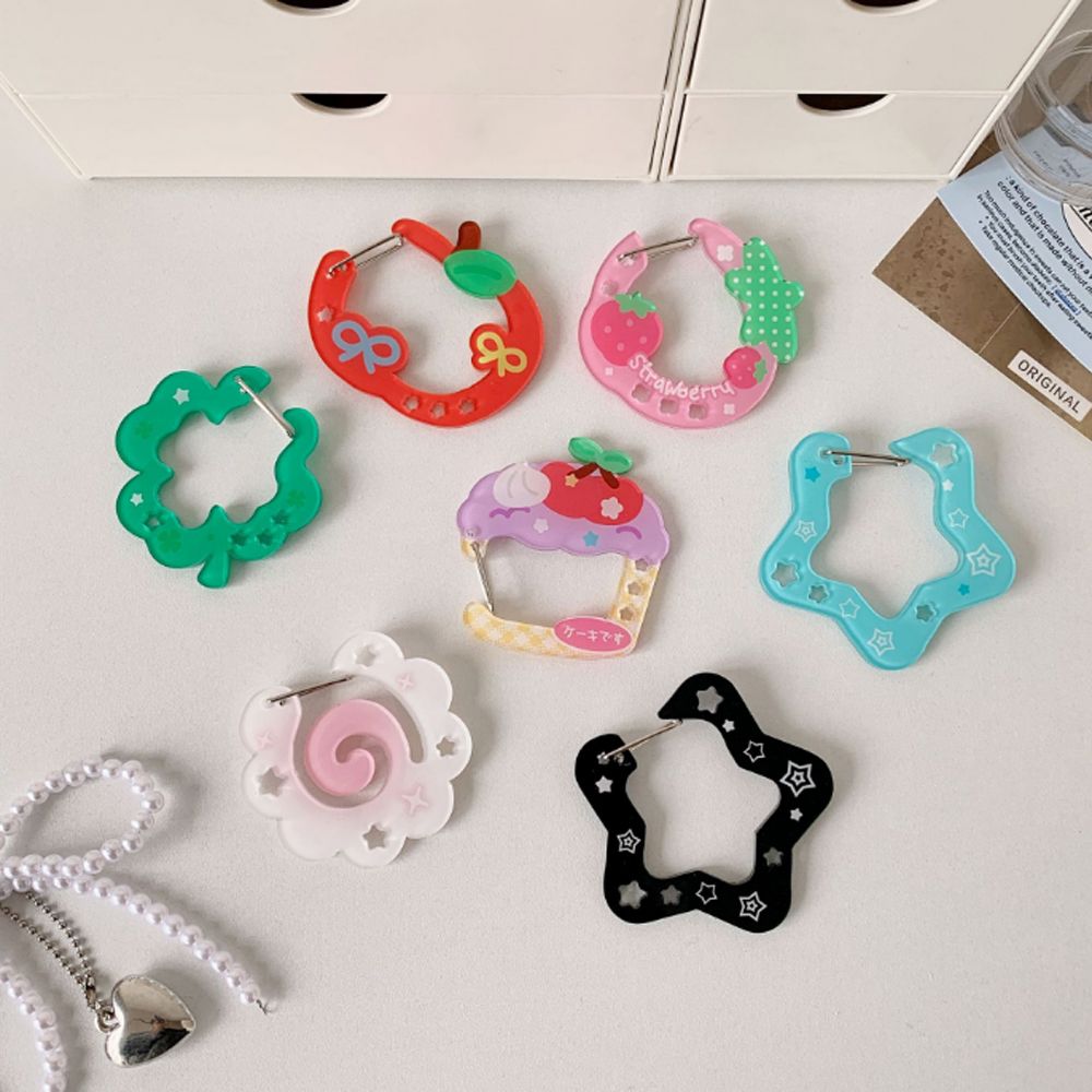 귀염뽀짝 아크릴 카라비너 20종 키링 가방 꾸미기 DIY 가꾸 백꾸 백참 - 메인 이미지