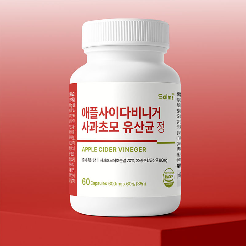 애사비 애플사이다비니거 사과초모 유산균 60정 치커리 와사비잎 비타민 미네랄 x 2개 - 상세 이미지 4