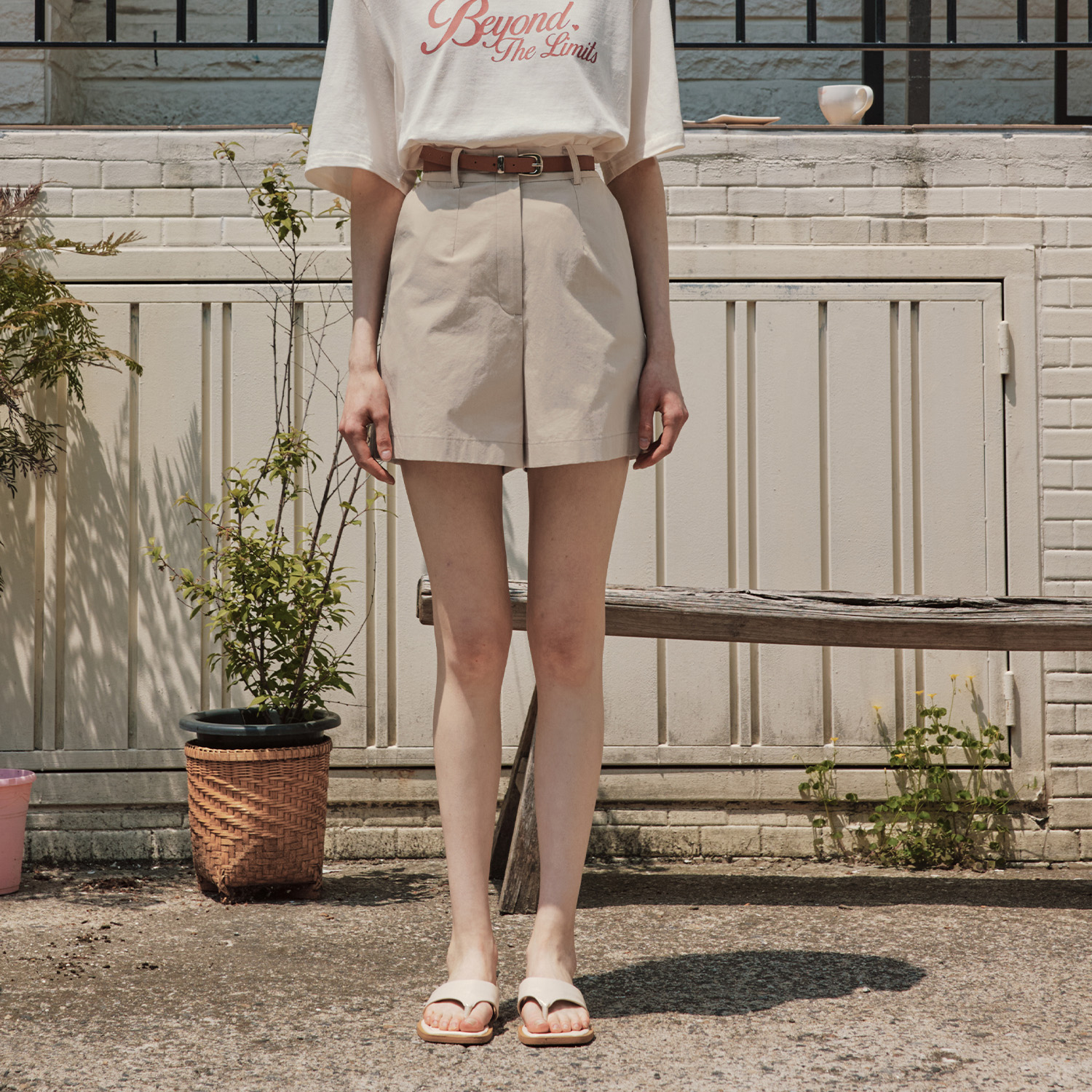 [제로스트릿][5컬러] 코튼 밴딩 숏팬츠 COTTON BANDING SHORT PANTS - 상품 이미지