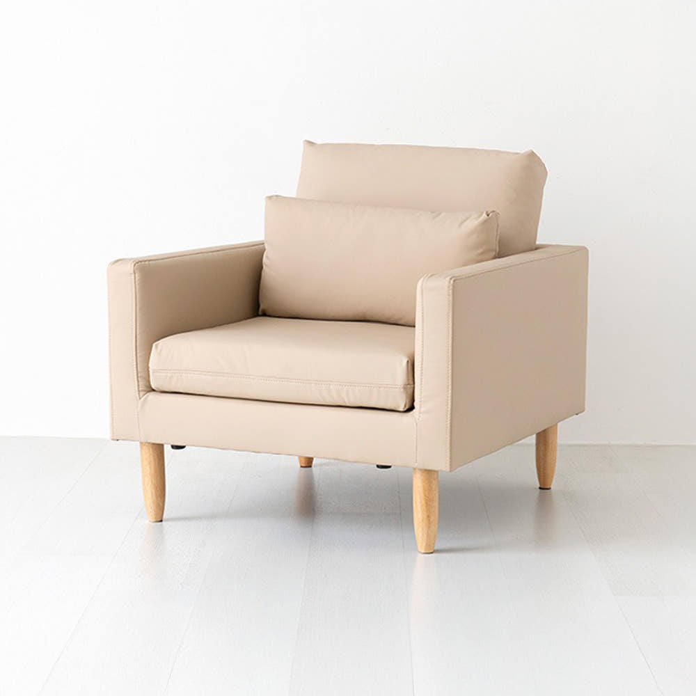 네르센 소파 1인 BC016 스툴미포함, 카멜베이지 0607.5974, 1인용